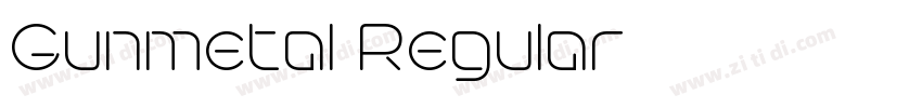 Gunmetal Regular字体转换 Gunmetal Regular字体转换